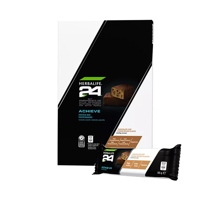 Achieve Protein Bar Chocolate Chip Cookie Dough 6x60g Herbalife24®